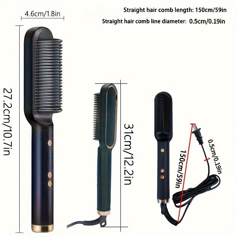 Electric Hair Straightener Brush, 1 Count Durable Hair Straightening Comb, Hair Styling Tool for Home & Salon Use, Hairdressing Tool