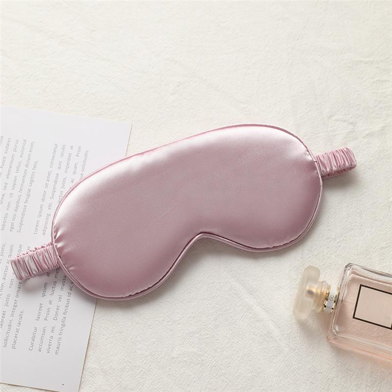 Double-Sided Simulation Silk Blackout Eye Mask Sleep Elastic Travel Lunch Break Eye Masks