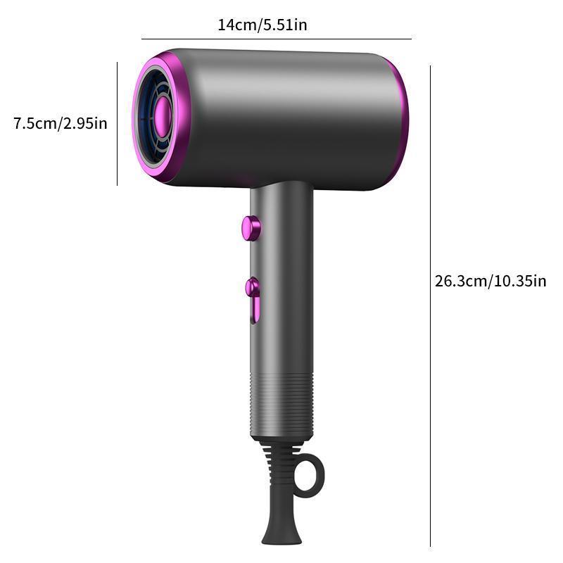 Professional Hair Dryer Kit, Negative Hair Dryer with Comb & Diffuser Accessories & Holder, Fast Drying Hair Care Device, Suitable for All Hair Types, Holiday Gifts, Hair Dryer