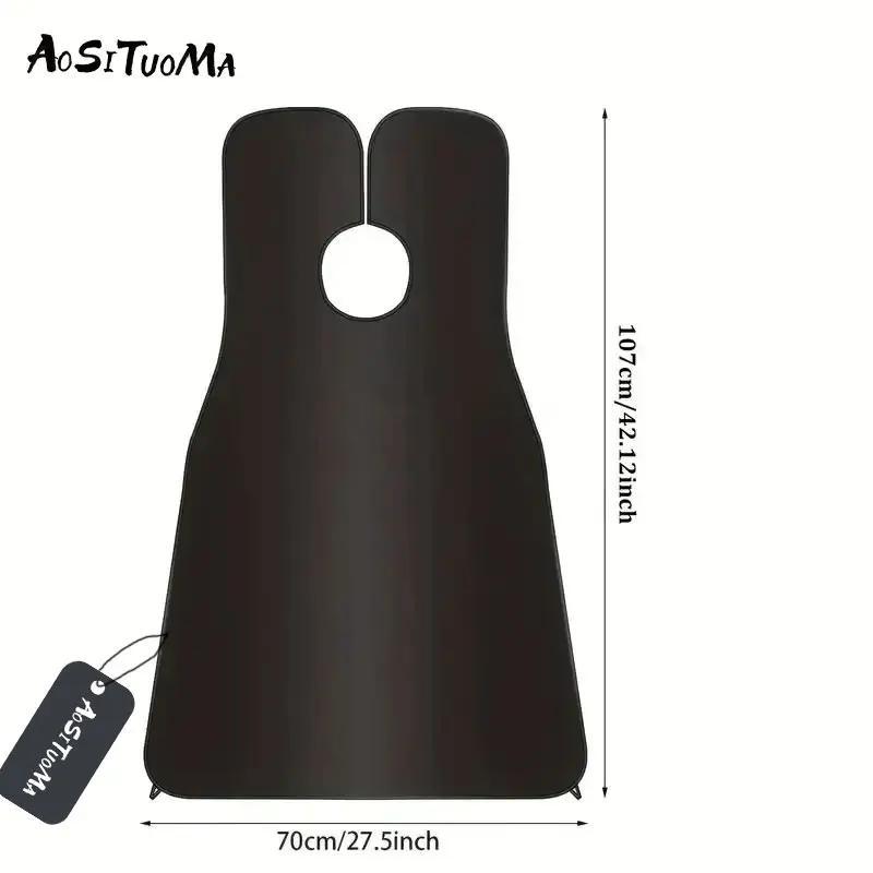 Foldable Shaving Apron, 1 Count Waterproof Hair Catcher, Hair Shaving Aprons for Salon & Home