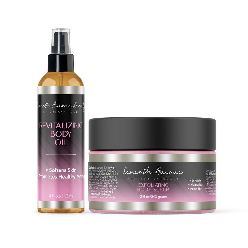 Vegan Body Scrub and Body Oil Duo Collection: Choose one or get them all! Hydrating & Nourishing Body Care Hydrating