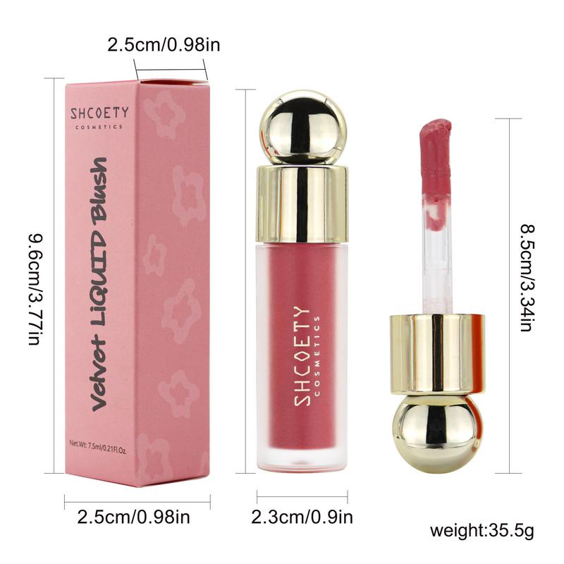 Long Lasting Liquid Blusher, 1 Count Natural Look Blush For Cheeks, Lips, Smudge-proof Blush Stick, For Daily Makeup