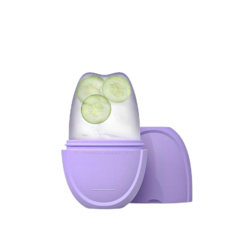 Portable Ice Face Roller, 1 Count Facial Contour Massager For Naturally Conditioning, Facial Mold Cube Ice Roller, Ice Mold Ice Compress Skin Care Tool For Women