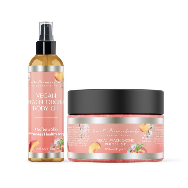 Vegan Body Scrub and Body Oil Duo Collection: Choose one or get them all! Hydrating & Nourishing Body Care Hydrating