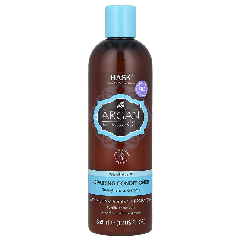 Hask Beauty Argan Oil From Morocco, Repairing Conditioner, 12 fl oz (355 ml)