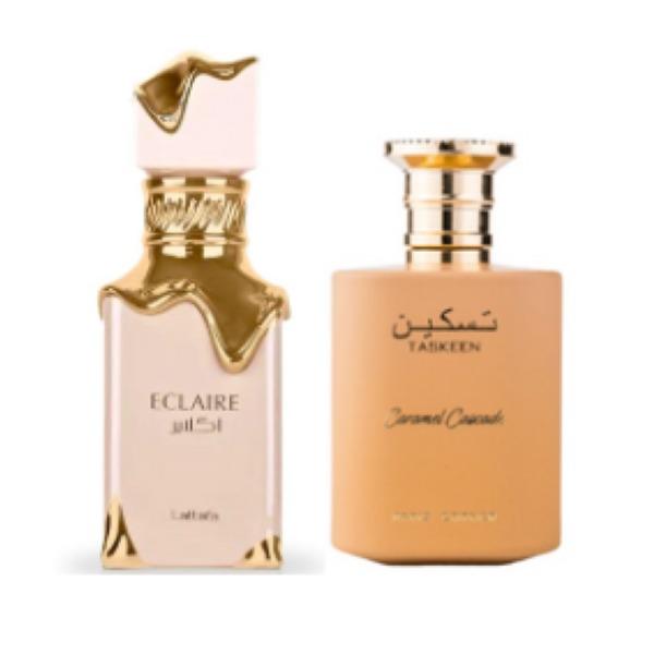 ECLAIRE + TASKEEN CARAMEL CASCADE BY LATTAFA AND PARIS CORNER (2PC GIFT SET)