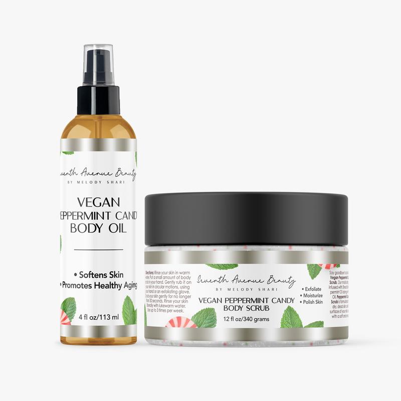 Vegan Body Scrub and Body Oil Duo Collection: Choose one or get them all! Hydrating & Nourishing Body Care Hydrating