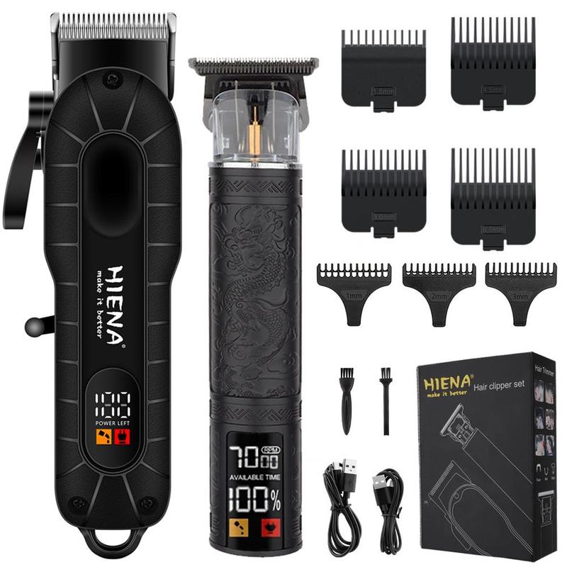 Electric Hair Clipper Kit, 1 Box Professional Cordless Hair Trimmer & Shaver & Accessories, USB Rechargeable Hair Trimmer Kit for Men