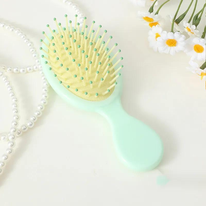 Cute Air Cushion Comb, Compact Size Scalp Massage Brush, Curly Hair Detangling & Styling Combs, Personal Hair Styling Tool for Women & Girls