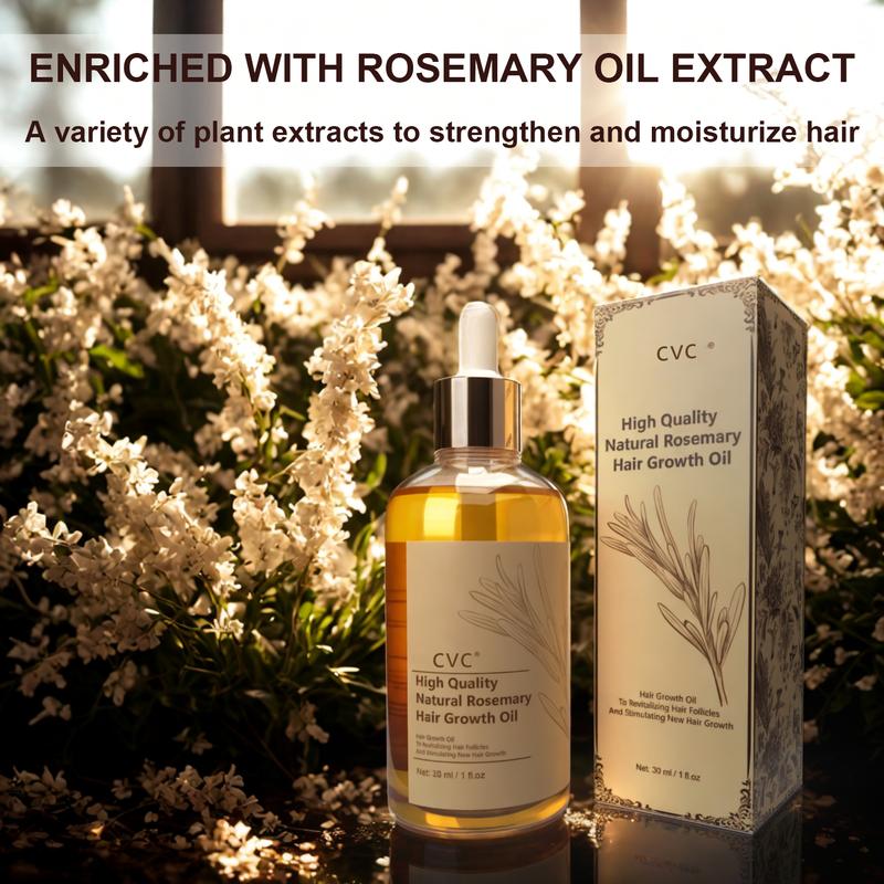 30ml Organic Rosemary Hair Oil – Nourishing Oil for Thinning & Dry, Damaged Hair