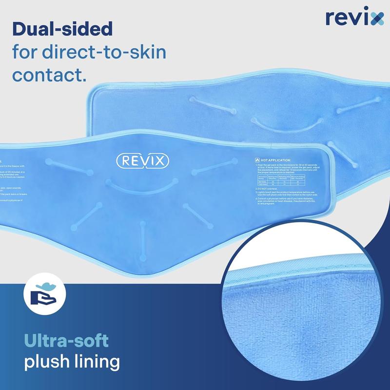 REVIX Multipurpose Soft Extra Large Neck Ice Pack, Cooling Neck Wrap, Fit to Shoulder, Back, Knee and More