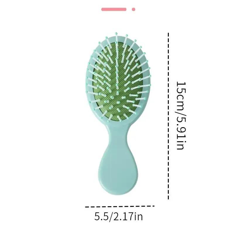 Cute Air Cushion Comb, Compact Size Scalp Massage Brush, Curly Hair Detangling & Styling Combs, Personal Hair Styling Tool for Women & Girls