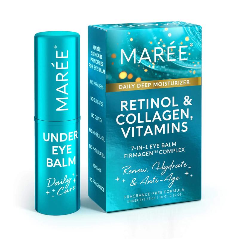 MAREE Under Eye Balm Stick with Retinol & Ceramide Complex - Daily Anti Aging Facial Moisturizer & Under Eye Balm for Dark Circles Comfort