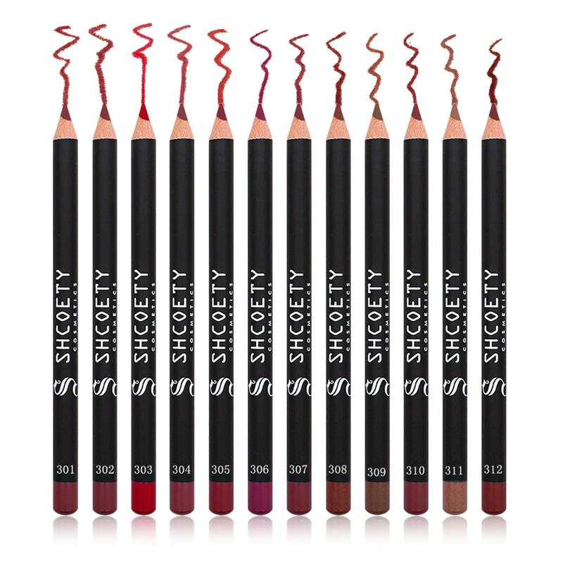 Long Lasting Matte Lip Liner Set, 12pcs set Outlining Lip Pen, Lip Liners, Smudge Proof Lip Liner Pencil, Lip Liner Stain, Tinted Moisturizing Lip Liner, Brown Lip Liner, Summer Makeup Gifts, Boyfriend Gift, Christmas Gift