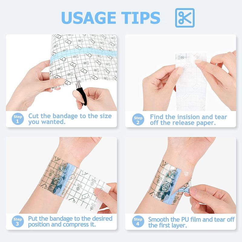 Tattoo Aftercare Waterproof Bandages, 6