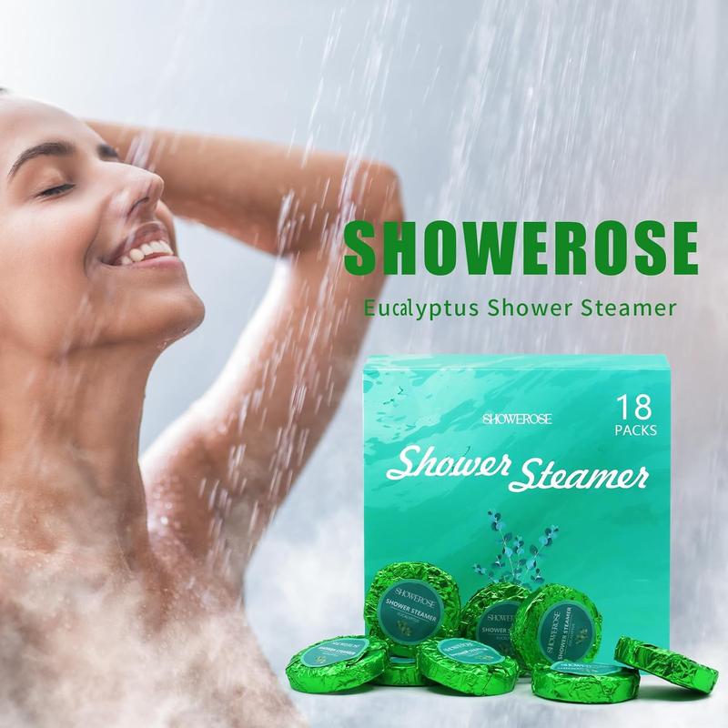 Eucalyptus Shower Steamers Aromatherapy, 18 Pack Shower Bombs Aromatherapy for Women and Men, Eucalyptus Bath Steamers Gift Set for Stress Relief and Luxury Self Care