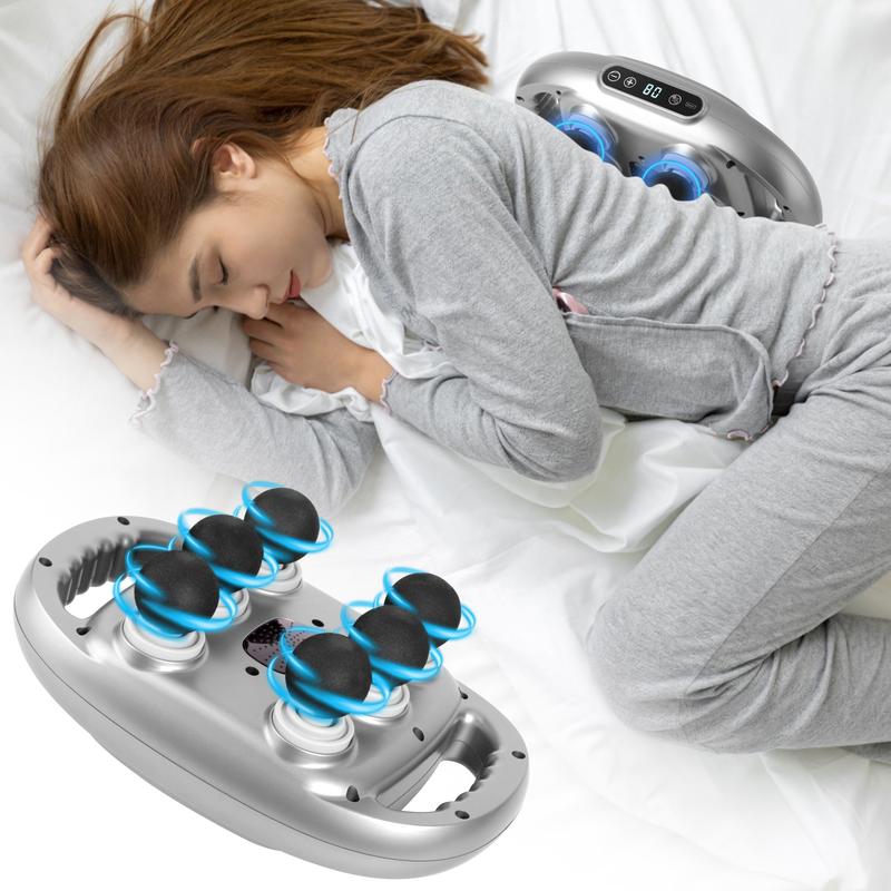 6-Head Deep Tissue Massage Gun, High-Frequency Percussion Massager for Back, Legs, Neck, and Shoulders - Full Body Muscle Pain Relief, Daily Gift Handle Comfort Adjustable