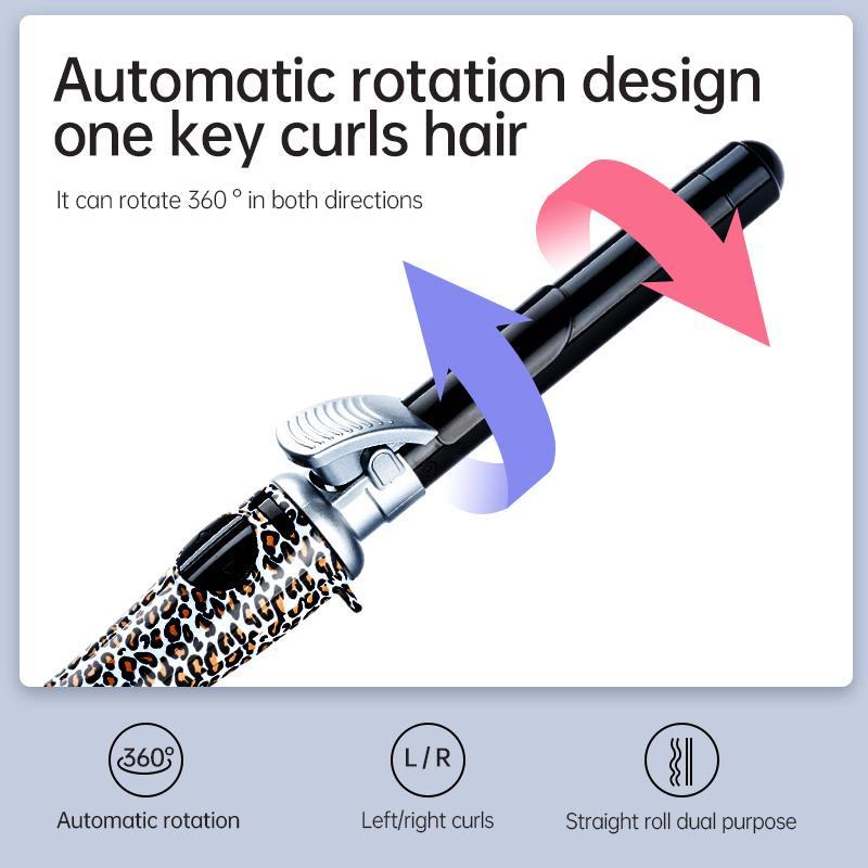 Automatic Rotating Hair Curling Iron, Long Lasting Curling Hair Iron, Hair Curler Waver, Curling Wand for Women, Professional Hair Styling Tools for Women, Christmas Gift