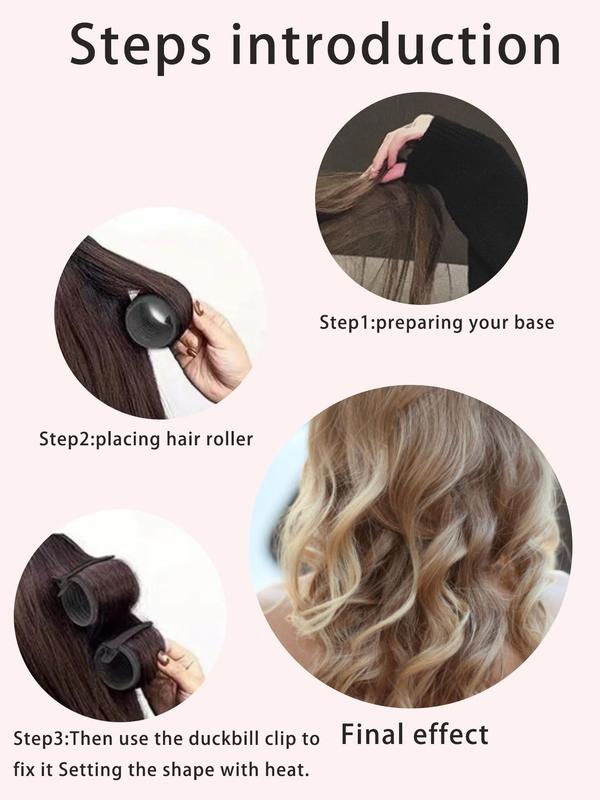 Hair Styling Tool Set, Hair Curling Roller & Alligator Hair Clips, Professional Hair Styling Tools for Women & Girls