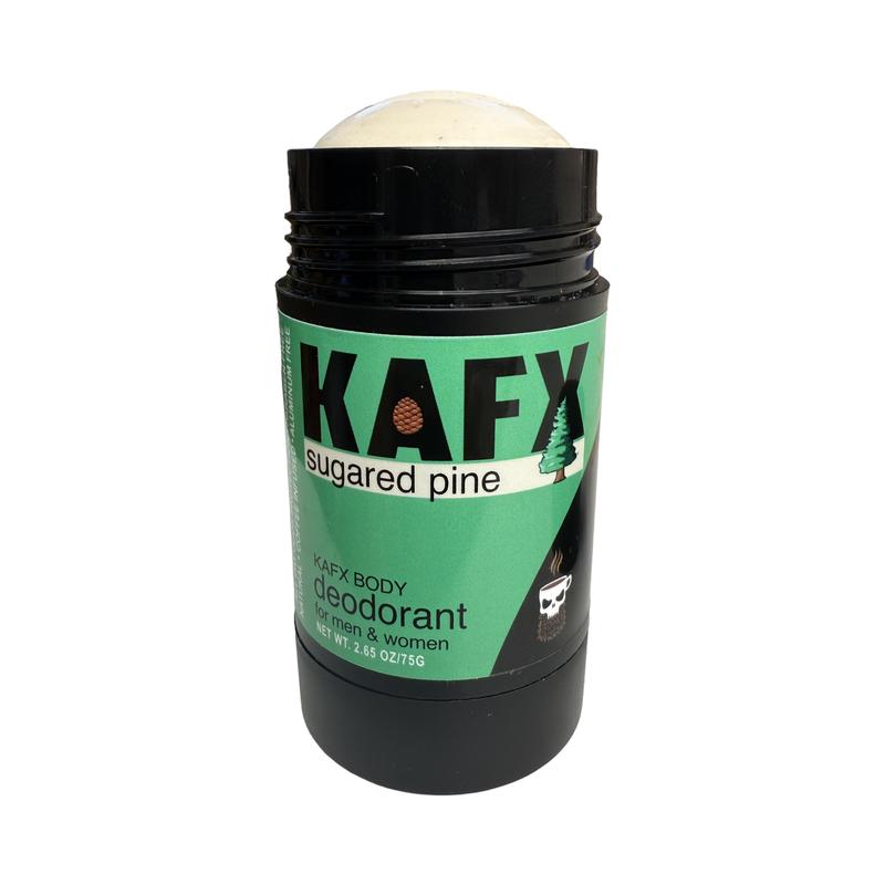 KAFX Body Sugared Pine Natural Deodorant for Men & Women, Gentle on the Skin, Controls Body odor naturally with the power of coffee