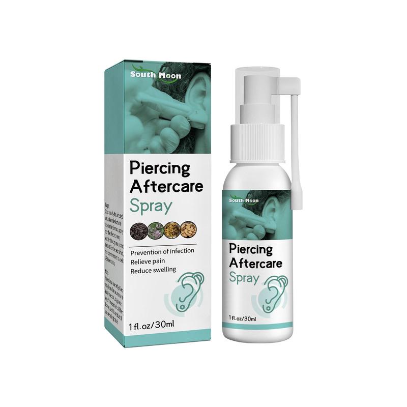 South Moon Piercing Aftercare Spray, Ear Hole Cleaning Prevent Odor To Reduce Swelling Pain Relief Spray