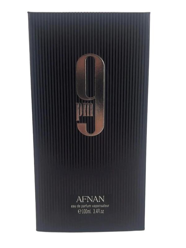 Afnan 9 Pm EDP SPRAY 3.4 OZ for MEN Fragrance Pack Perfume Apple Blend Scent Aroma Cosmetic Vanilla Scented Cologne