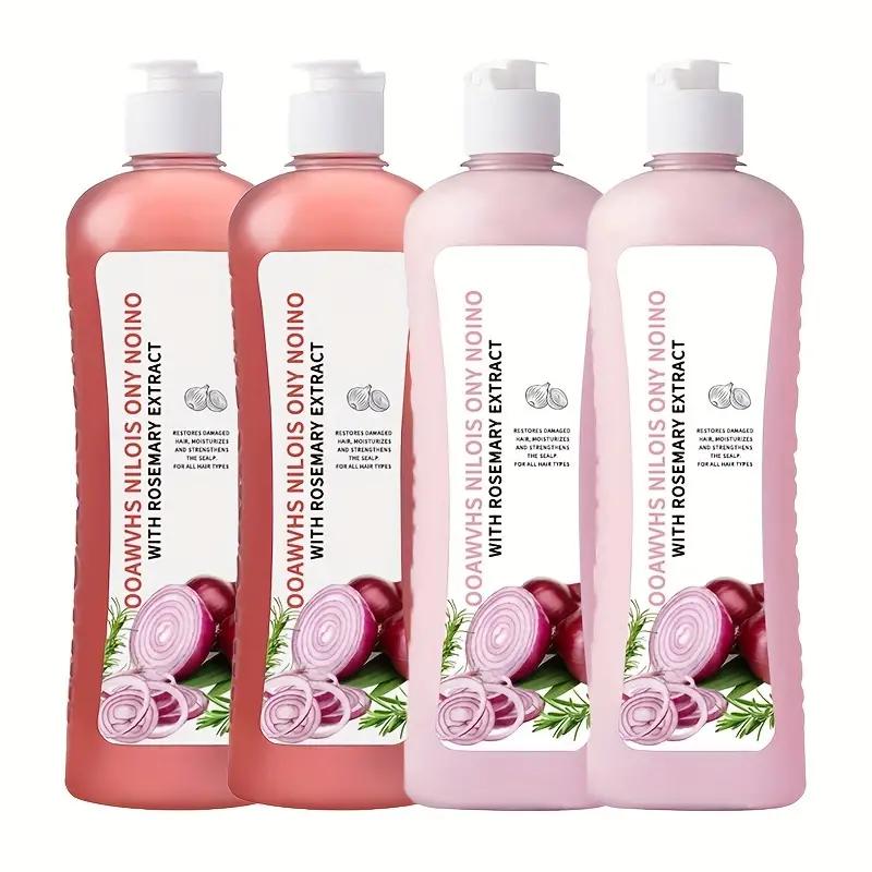 Onion Biotin Shampoo Set, Shampoo Set Containing Rosemary Onion Extract For All Hair Types