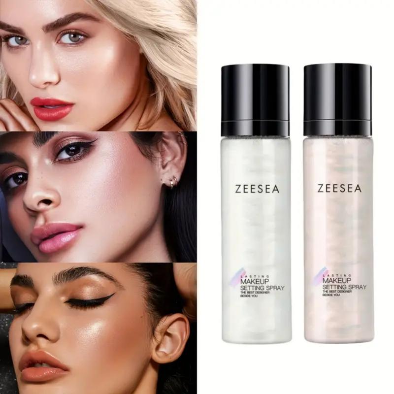 ZEESEA Long Lasting Fine Shimmer Setting Spray, 36 Hour Waterproof with Fine Shimmer, 3.8 fl oz Makeup Sensitive