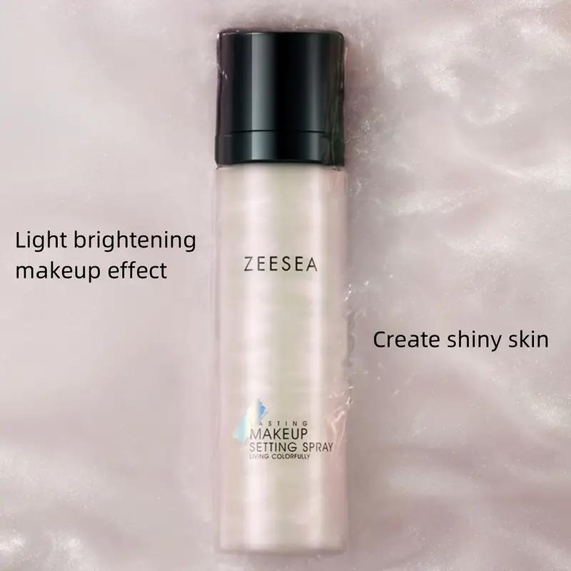 ZEESEA Long Lasting Fine Shimmer Setting Spray, 36 Hour Waterproof with Fine Shimmer, 3.8 fl oz Makeup Sensitive