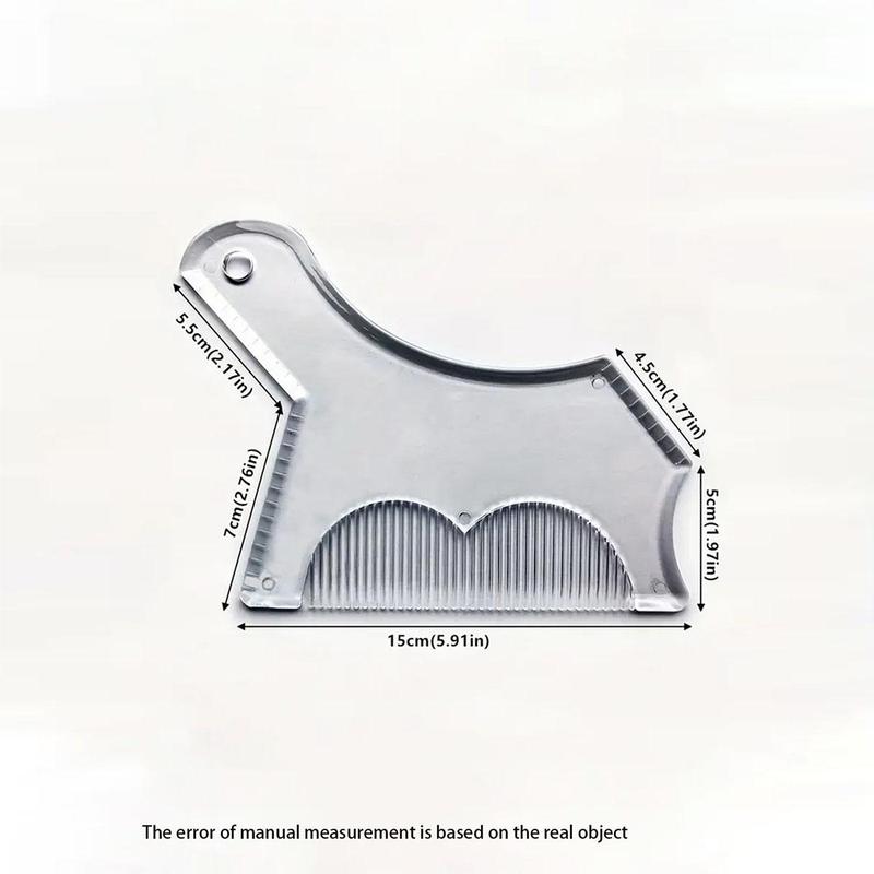 Beard Guide Shaper with Inbuilt Comb, Beard Comb Beard Shaping Template, Beard Styling Stencil for Men