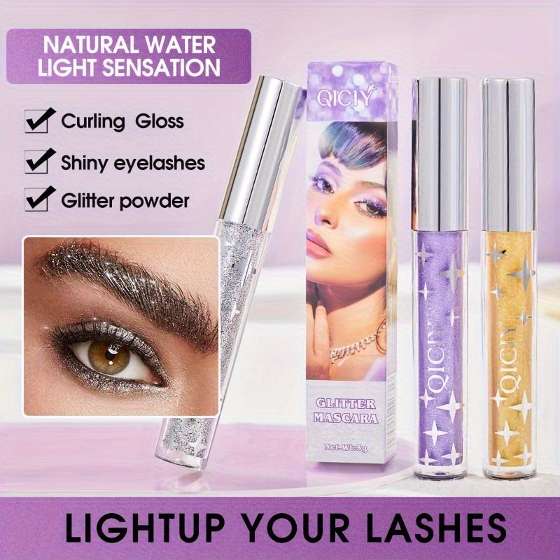 DISHALI Sparkling Mascara - Waterproof, Smudge-Proof with 3 Glitter Effects for Long-Lasting, Volumizing Lashes, Suitable for All Skin Types