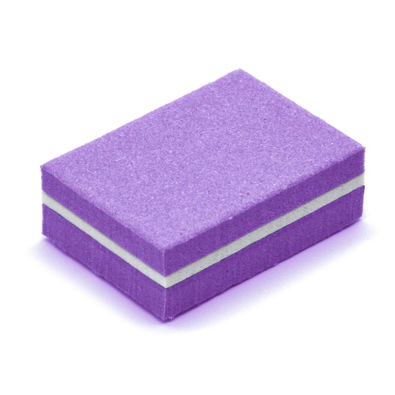 Nail Buffer Mini Size 50pc Purple PrettyClaw 100 180 White Grit Foam Professional Acrylic Nail Buffers Double Sided Nail Buffer for Nails Mini Sanding Blocks Nail Care Manicure Nail Tech Nail Supplies Gel Nails Pedicure Disposable Gel-X Nail Art Cutics