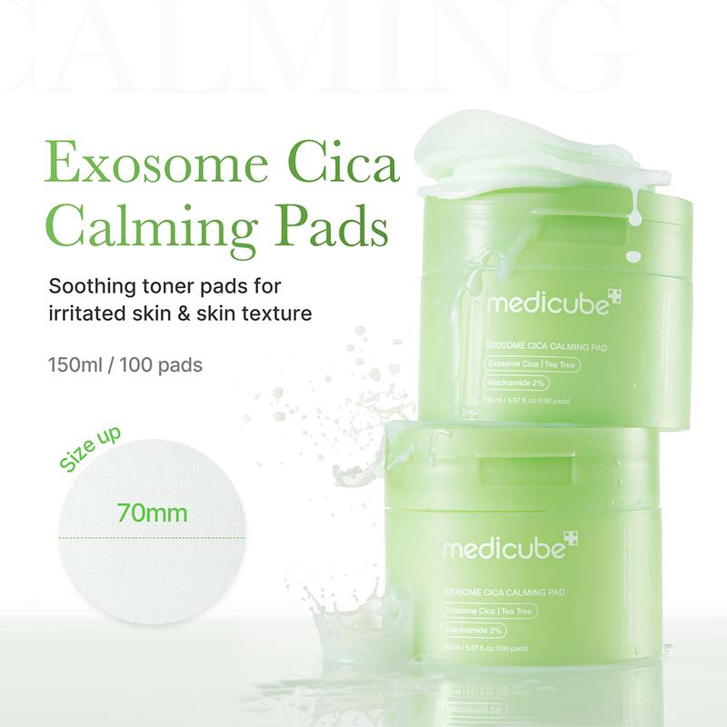 [Official Shop] Exosome Cica Soothing SET | Exosome Cica Calming Toner Pads, Toner, Ampoule, Cream | Skin Repair Soothing