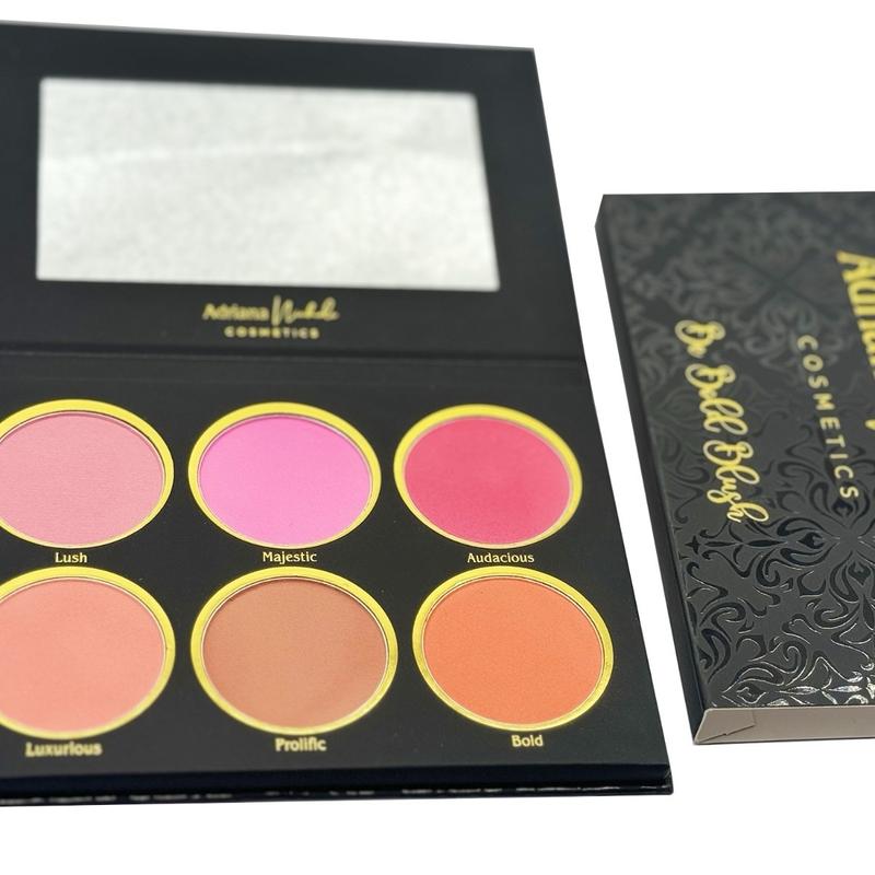 Be Bold Powder Blush Palette  NEW AND IMPROVED ( Create your own custom shadde by mixing colors, apricot, tangerine, watermelon,fushia, coral) all in one blush palette Cosmetic Makeup