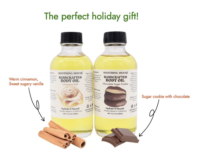 Christmas Body Oil Bundle - Chocolate Sugar Cookie & Cinnamon Roll