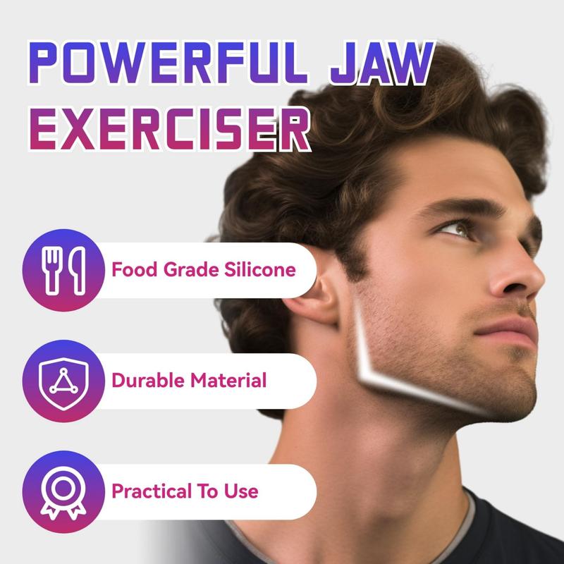 Jaw Exerciser, Jaw Exerciser for Men & Women, 3 Resistance Levels, Jaw Trainer Strengthener, Beginner, Intermediate and Advanced Users  (6 pack)