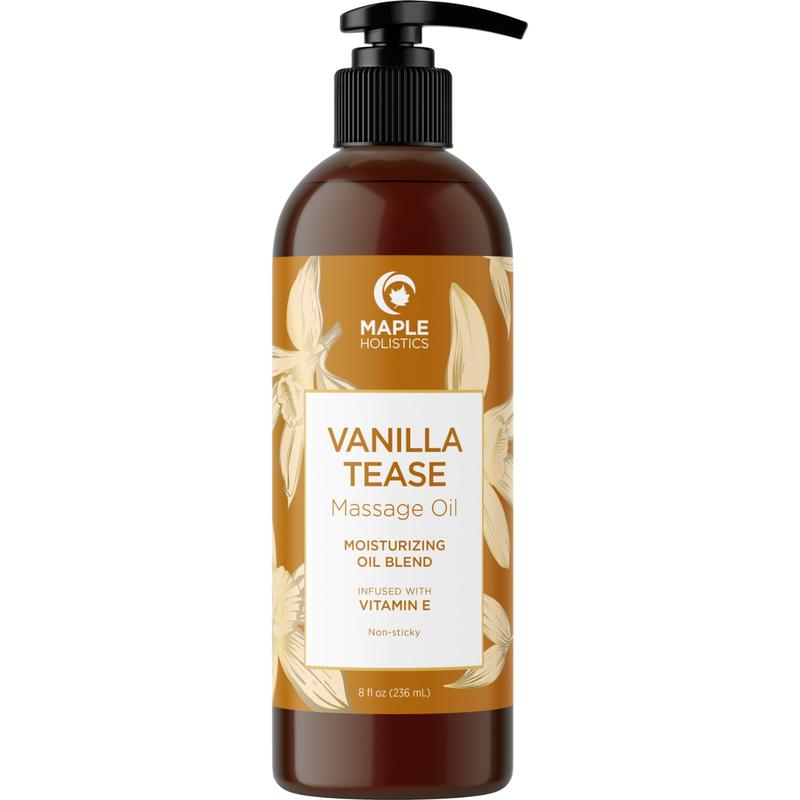 Maple Holistics Vanilla Tease Massage Oil for Home or Professional Use Body Care Fragrance Nourishing body oil