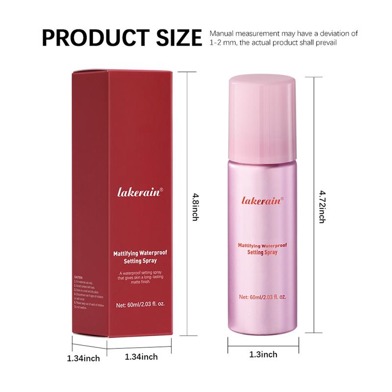 Matte waterproof setting spray for a long-lasting matte finish that is waterproof and doesn't blend matte setting spray