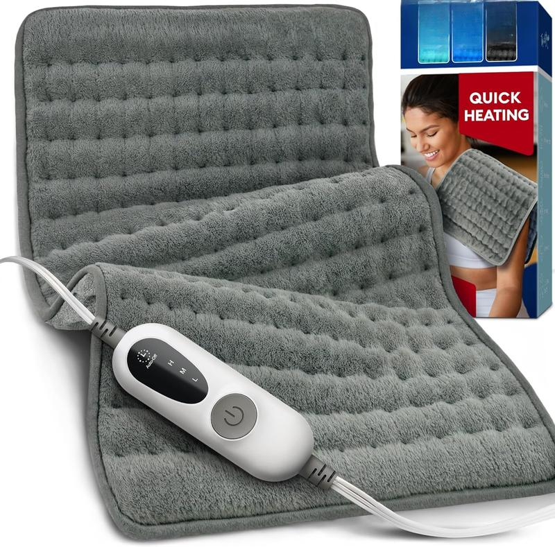 Heating Pad for Back Pain & Cramps Relief, FSA HSA Eligible, Auto Shut Off, Machine Washable, Moist Heat Pad for Neck & Shoulder, Knee, Leg, Heat Patches 1224