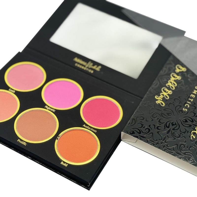 Be Bold Powder Blush Palette  NEW AND IMPROVED ( Create your own custom shadde by mixing colors, apricot, tangerine, watermelon,fushia, coral) all in one blush palette Cosmetic Makeup