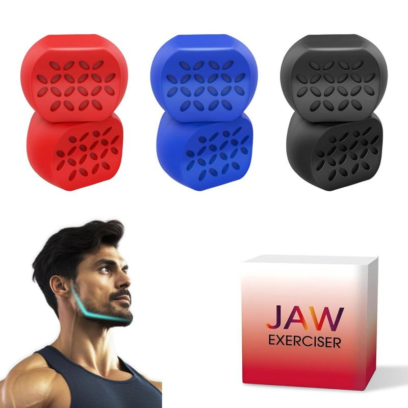 Jaw Exerciser, Jaw Exerciser for Men & Women, 3 Resistance Levels, Jaw Trainer Strengthener, Beginner, Intermediate and Advanced Users  (6 pack)