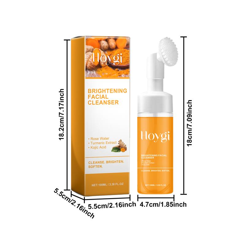 Turmeric Face Cleanser, Gentle Moisturizing Exfoliate Facial Cleanser, Daily Skincare Product