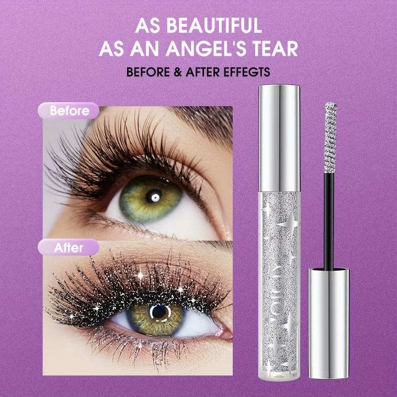 DISHALI Sparkling Mascara - Waterproof, Smudge-Proof with 3 Glitter Effects for Long-Lasting, Volumizing Lashes, Suitable for All Skin Types