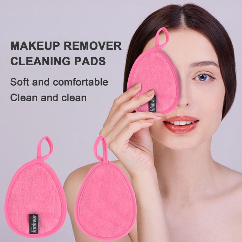 Reusable Face Towel Set, 12pcs set Soft Makeup Remover Towel & Laundry Bag, Facial Cleansing Towel, Facial Skin Care Tool for Women, Christmas Gift