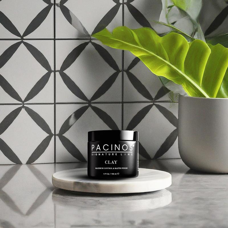 Pacinos Clay - Maximum Control & Natural Finish No Shine, Medium High Hold