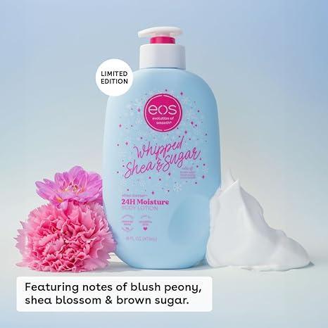 EOS Shea Better Holiday Body Lotion- Whipped Shea & Sugar, Limited-Edition Skincare, 24-Hour Moisture, Whipped Shea & Sugar