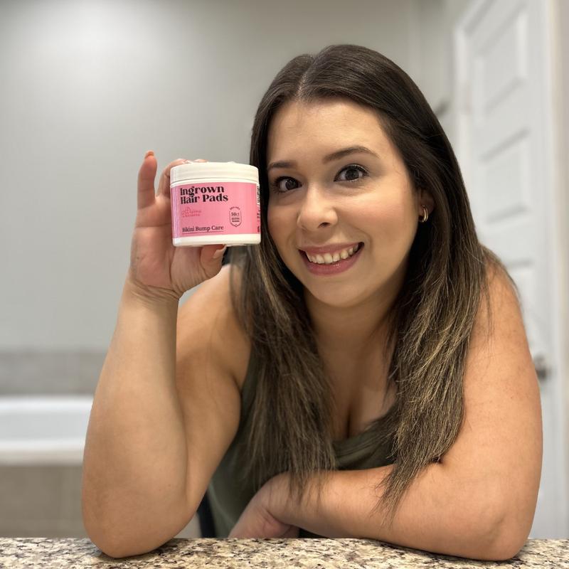 Divine Derriere BEST Ingrown Hair Pads with BHA + AHA Exfoliate to Tend Skin Post Hair Removal, Shaving, Waxing for Ingrowns, Razor Bumps, Razor Burns