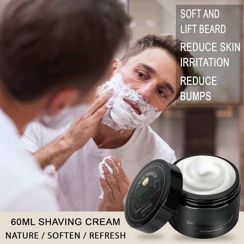 Shaving Kit for Men, Include Shaving Soap for Men, Shaving Brush, Shaving Cream, Shaving Bowl Mens Shaving Kit Aftershave Gift Set for Men Him Husband Boyfriend Stocking Stuffers