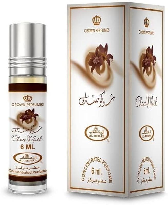 (6 Pack) Choco Musk - 6ml (.2 oz) Perfume Oil Roll-On by Al-Rehab Aroma Fragrance Aroma Fragrance