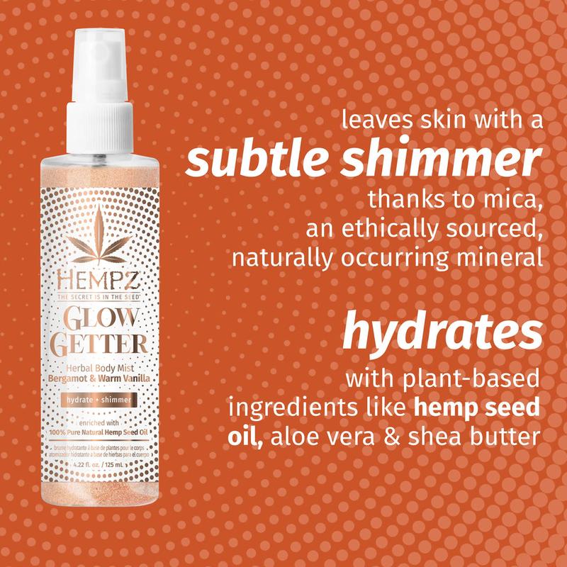 Glow Getter Herbal Body Mist with Shimmer